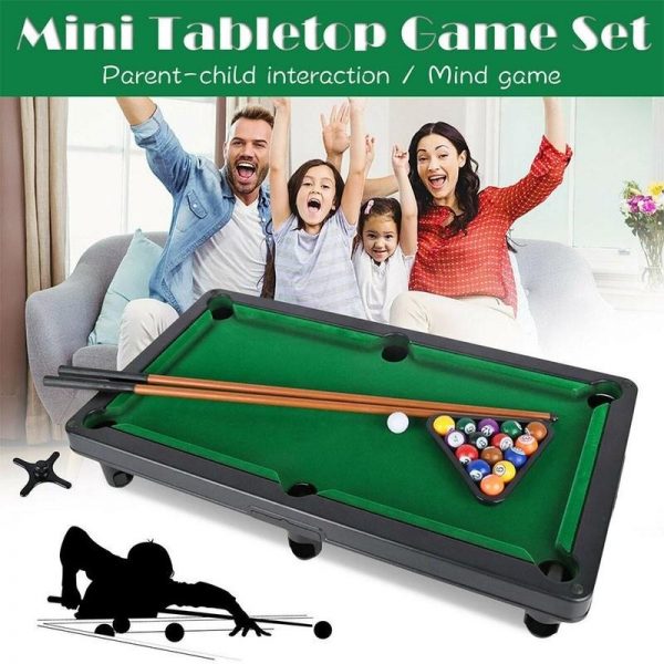 Mini Desktop Pool Table Billiard Tabletop Pool Toy Game Set Parent child Interaction Children Educational Toys 3 - Mini Billiard Table